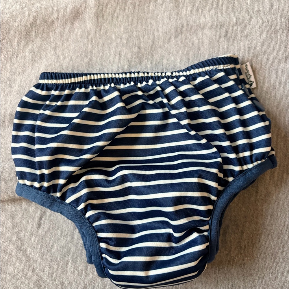 Classic Navy and White Striped Diaper Cover